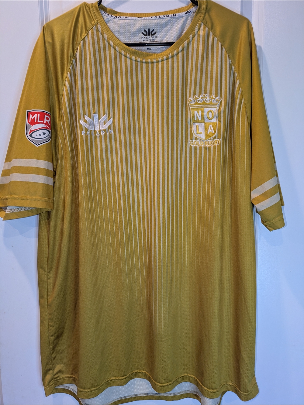 Paladin NOLA Gold Rugby Jersey 3XL Yellow MLR Official Team Shirt Mens